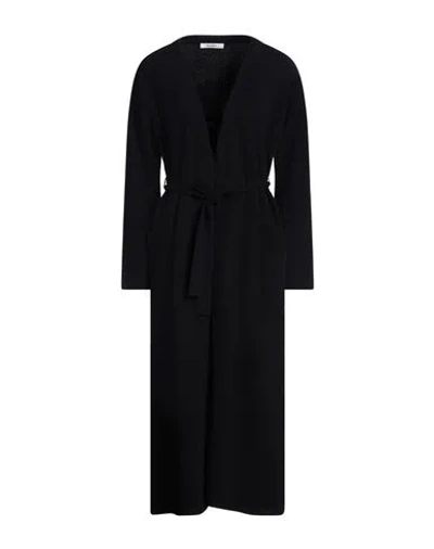 Max Mara Woman Overcoat & Trench Coat Midnight Blue Size L Wool, Cashmere