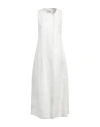 Max Mara Woman Overcoat & Trench Coat White Size 8 Linen In White