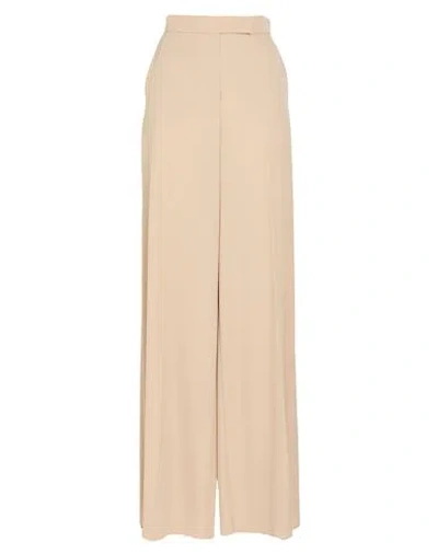 Max Mara Woman Pants Beige Size 10 Virgin Wool In Neutral