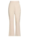 Max Mara Woman Pants Sand Size 8 Virgin Wool, Elastane In Neutral
