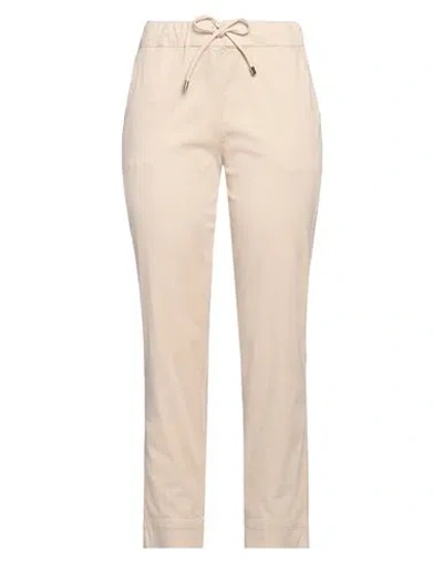 Max Mara Woman Pants Beige Size 6 Cotton, Elastane In Beige