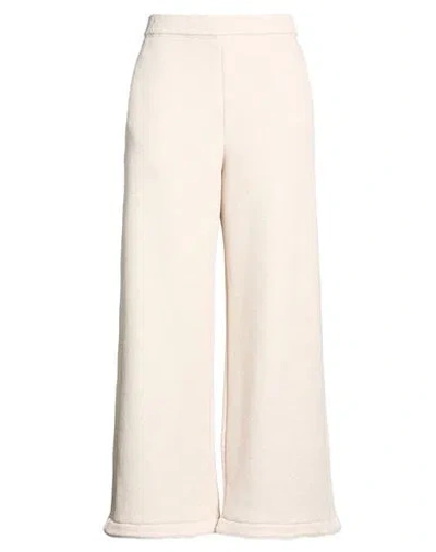 Max Mara Woman Pants Beige Size L Cotton, Polyester In Nude