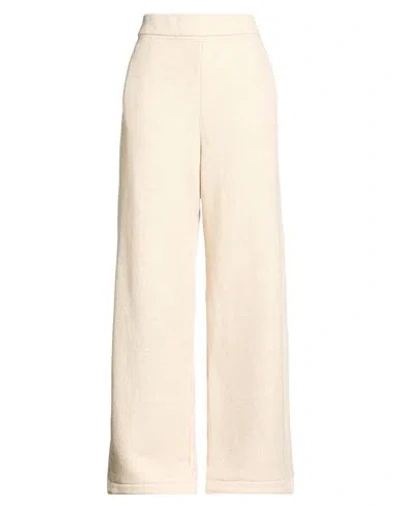 Max Mara Woman Pants Beige Size L Cotton, Polyester In Yellow