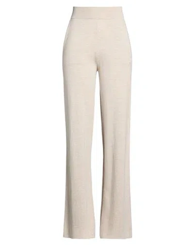 Max Mara Woman Pants Beige Size M Virgin Wool In Brown