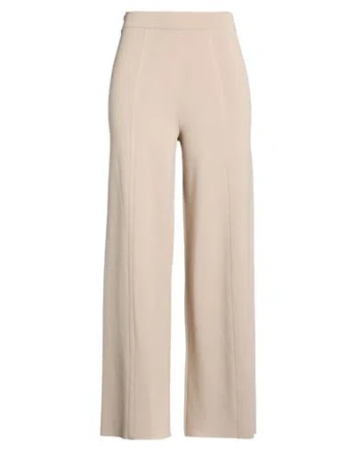 Max Mara Woman Pants Beige Size M Viscose, Polyamide In Neutral