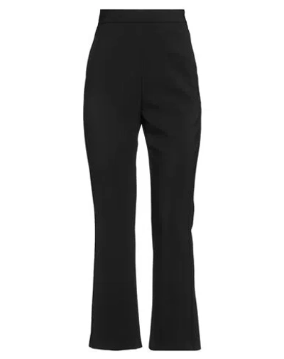MAX MARA MAX MARA WOMAN PANTS BLACK SIZE 0 VIRGIN WOOL, ELASTANE