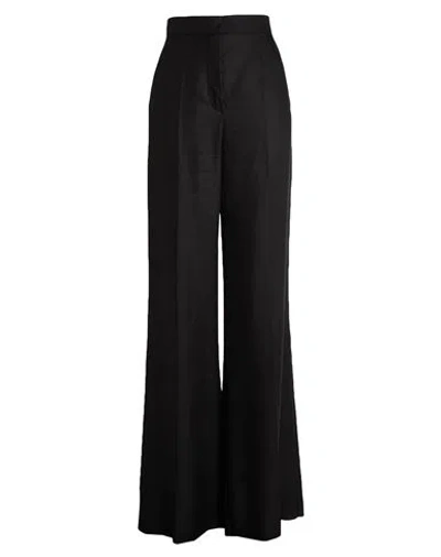 Max Mara Woman Pants Black Size 10 Linen In Black