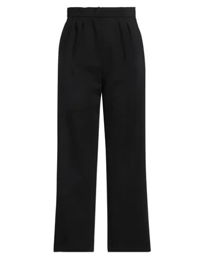 Max Mara Woman Pants Black Size 10 Virgin Wool, Elastane