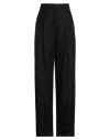 Max Mara Women Navigli Viscose Blend Trouser With Sequins In Black
