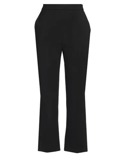 Max Mara Vetrino Velvet Tuxedo Trousers In Black