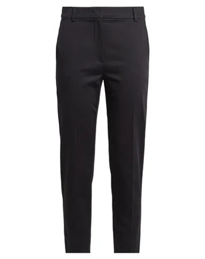 Max Mara Woman Pants Black Size 6 Cotton, Elastane In Black