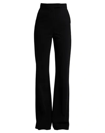 MAX MARA MAX MARA WOMAN PANTS BLACK SIZE 8 VISCOSE, POLYAMIDE, ELASTANE