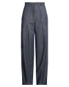 Max Mara Woman Pants Blue Size 8 Virgin Wool In Multi