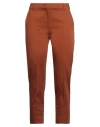 Max Mara Woman Pants Brown Size 6 Cotton, Elastane