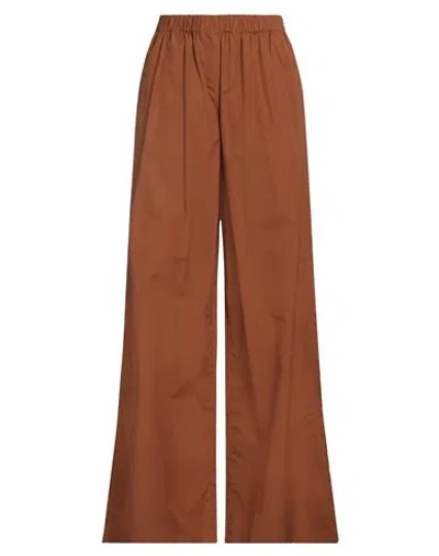 Max Mara Woman Pants Brown Size 8 Cotton