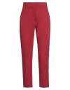 Max Mara Woman Pants Burgundy Size 10 Viscose, Polyamide, Elastane In Red