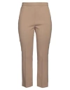 Max Mara Woman Pants Camel Size 14 Virgin Wool, Elastane In Beige
