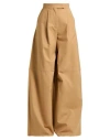 Max Mara Woman Pants Camel Size 6 Cotton, Elastane
