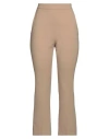 Max Mara Woman Pants Camel Size 8 Virgin Wool, Elastane In Beige