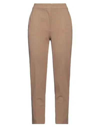 Max Mara Woman Pants Camel Size 8 Viscose, Polyamide, Elastane In Beige