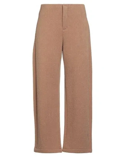 Max Mara Woman Pants Camel Size L Wool, Cashmere In Brown
