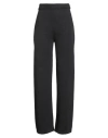 Max Mara Woman Pants Charcoal Size L Virgin Wool In Gray