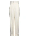 Max Mara Woman Pants Cream Size 6 Virgin Wool