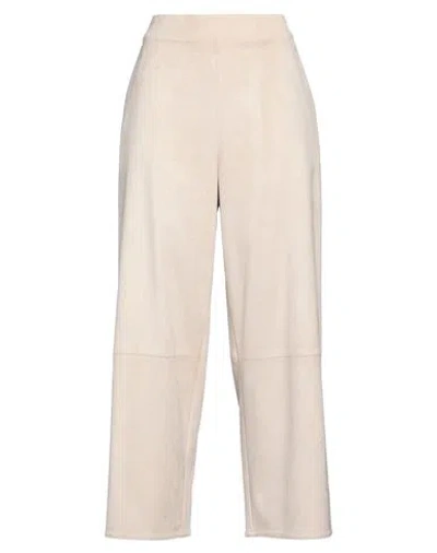 Max Mara Woman Pants Cream Size L Polyester, Elastane In Neutral