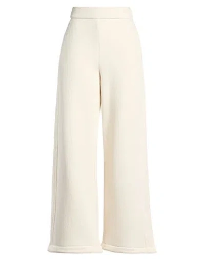 Max Mara Woman Pants Cream Size M Cotton, Polyester In White