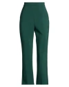 Max Mara Woman Pants Green Size 2 Virgin Wool, Elastane In Green