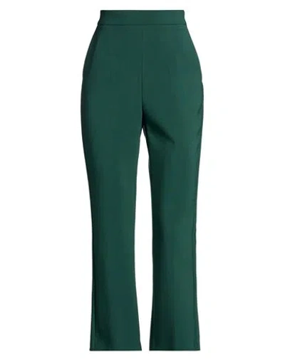 Max Mara Woman Pants Green Size 2 Virgin Wool, Elastane