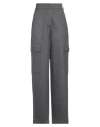 Max Mara Woman Pants Grey Size 16 Virgin Wool