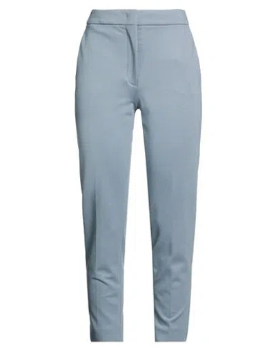 Max Mara Woman Pants Grey Size 6 Viscose, Polyamide, Elastane In Blue
