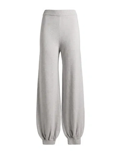 Max Mara Woman Pants Grey Size Xl Virgin Wool In Gray