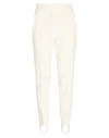 Max Mara Woman Pants Ivory Size 10 Virgin Wool, Cotton In White