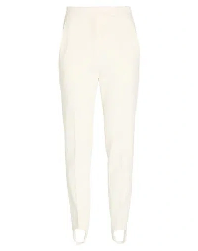 Max Mara Woman Pants Ivory Size 10 Virgin Wool, Cotton In White