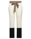 Max Mara Wool Crêpe Slim-fit Trousers In White