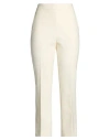 Max Mara Woman Pants Ivory Size 10 Virgin Wool, Elastane In Neutral