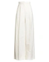 Max Mara Clarion Pinstriped Straight-leg Pants In Neutral