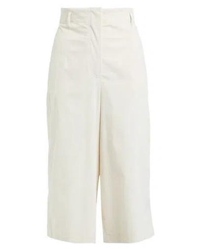 Max Mara Woman Pants Ivory Size 6 Cotton, Elastane In White