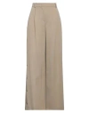 Max Mara Linen Trousers With Pleats In Beige