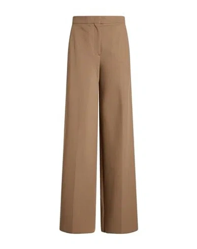 Max Mara Woman Pants Khaki Size 10 Viscose, Polyamide, Elastane In Brown