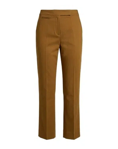Max Mara Woman Pants Khaki Size 2 Cotton, Elastane In Beige