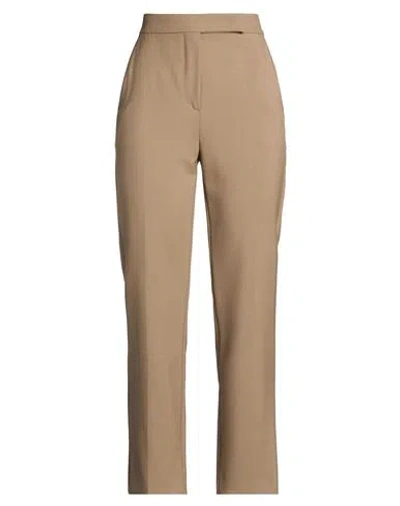 Max Mara Woman Pants Khaki Size 6 Virgin Wool, Mohair Wool In Brown