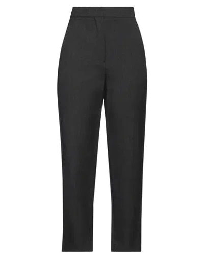 Max Mara Woman Pants Lead Size 8 Virgin Wool, Mohair Wool, Silk In Grey