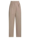 Max Mara Woman Pants Light Brown Size 8 Virgin Wool, Elastane In Beige