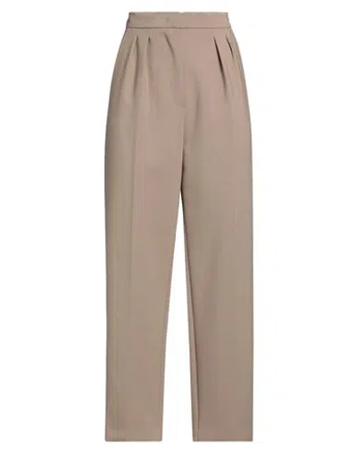 Max Mara Woman Pants Light Brown Size 8 Virgin Wool, Elastane In Beige