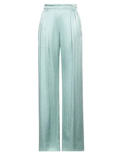 Max Mara Woman Pants Light Green Size 8 Silk