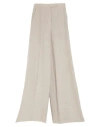 Max Mara Woman Pants Light Grey Size 10 Linen In Neutral