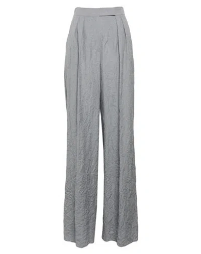 Max Mara Woman Pants Light Grey Size 10 Virgin Wool In Gray